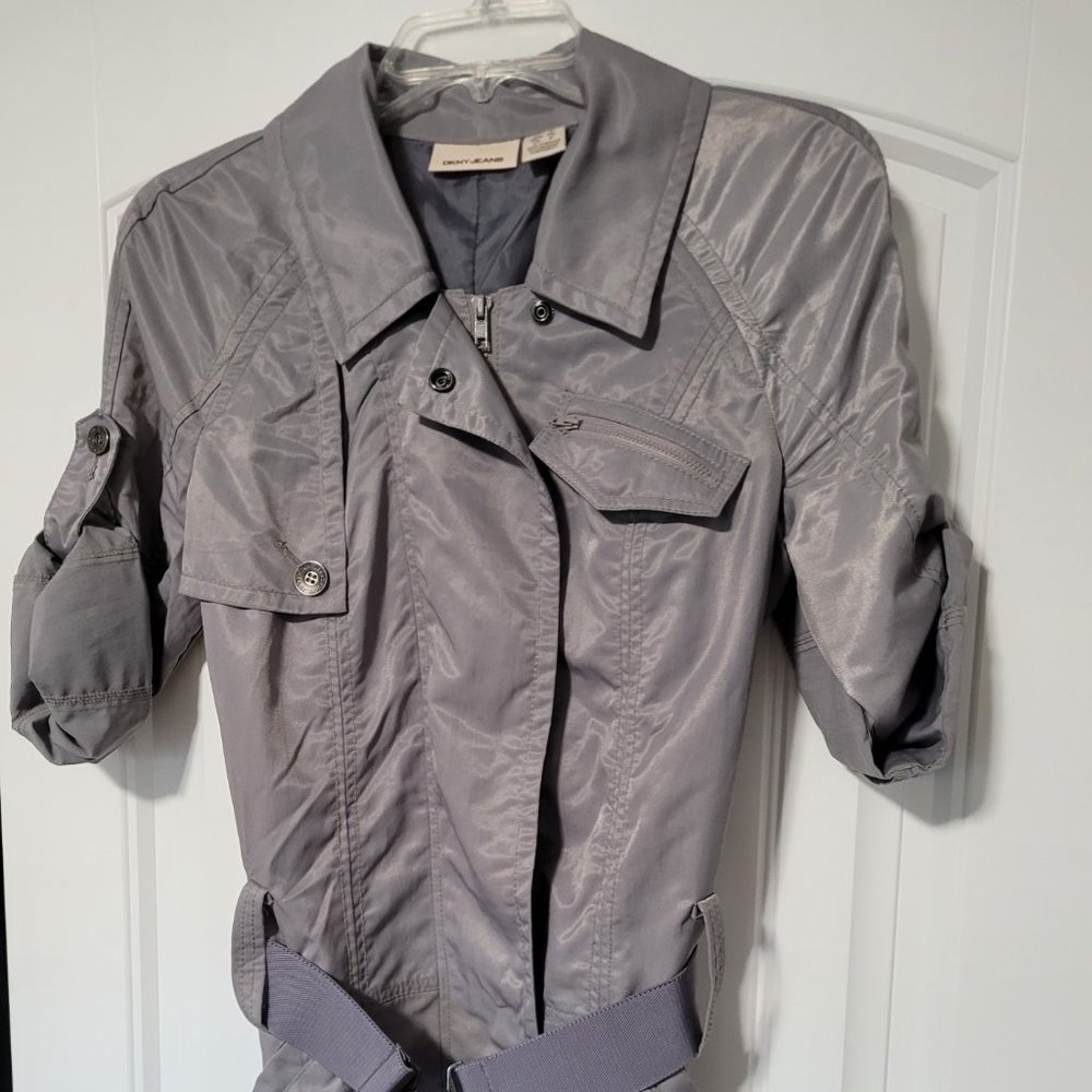 DKNY Jeans Grey Jacket, Size Small